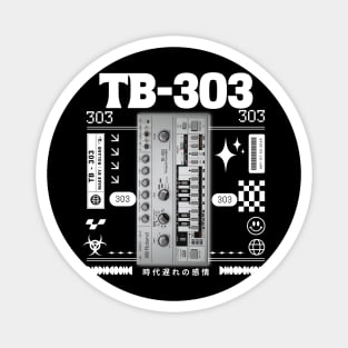 TB 303 - The Acid box (White) Magnet